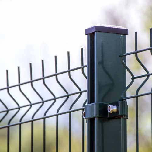 trellis panels 3D Curved Wire Metal Garden Fence Outdoor PVC Fence Panels