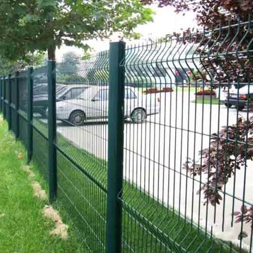 lattice fence 3d curved fence panel poland 3d metal wire mesh fence