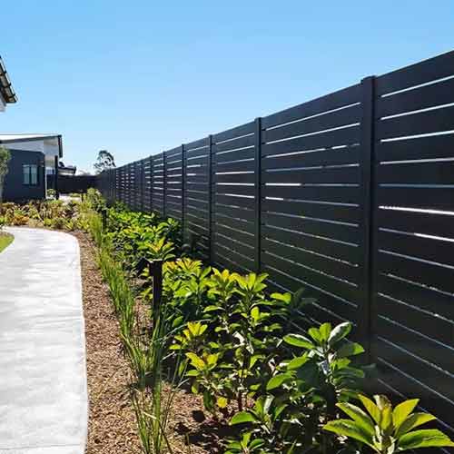 Garden Waterproof Aluminium Horizontal Slat Fencing Screen Louver Fence Panels Garden Fence
